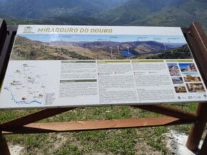Beira Grande – Miradouro Rota do Douro sign