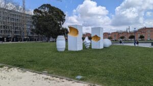 Aveiro – Shell Monuments Near Canal